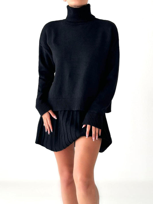 Cozy Turtleneck Knit Sweater Collection