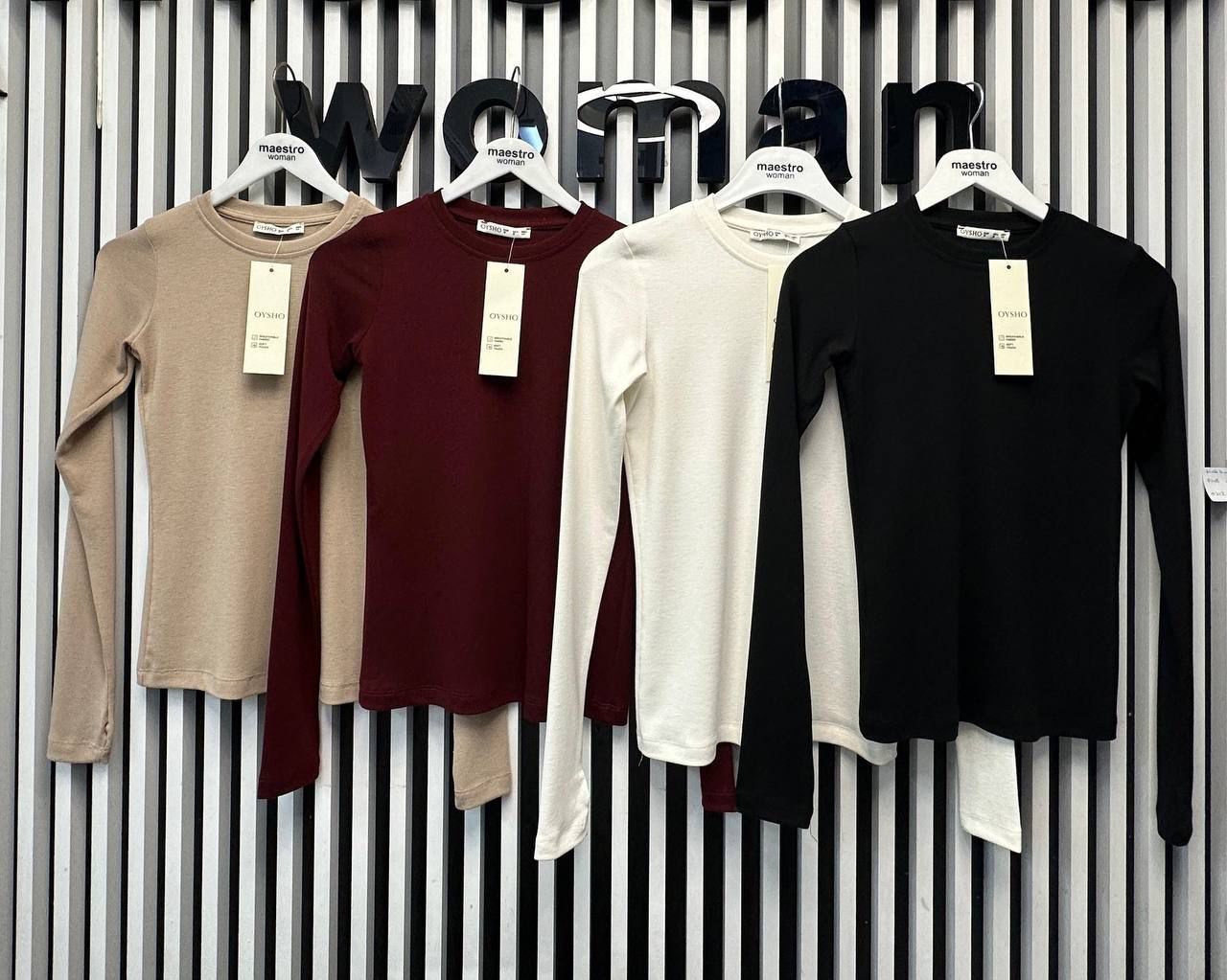 Minimalist Long-Sleeve Fitted Top