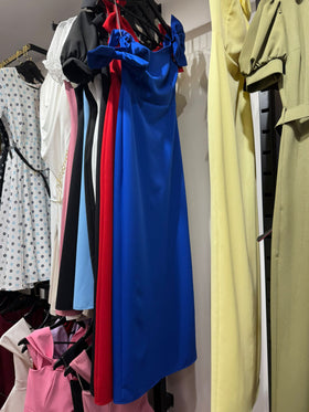 Dress Off-Shoulder Bow Detail Evening