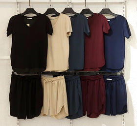 Basic Cotton Lounge Set – T-Shirt & Shorts