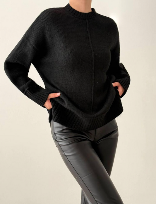 Luxe Ribbed Knit Sweater