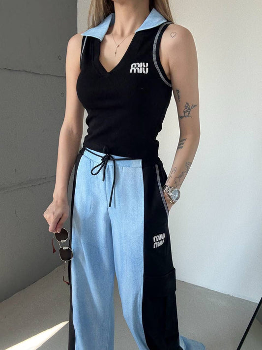 Sporty Chic Two-Piece Set