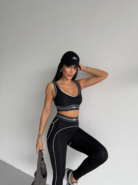 Bra & High-Waist Leggings Woman Clothing