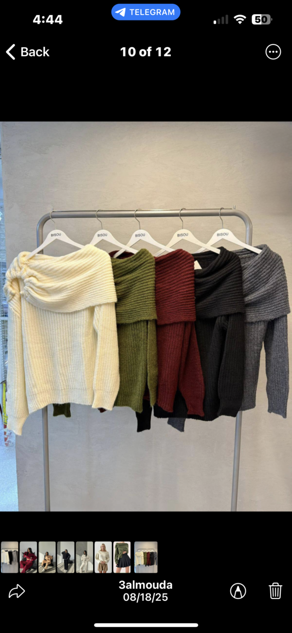 Asymmetric Knit Sweater - Image 2
