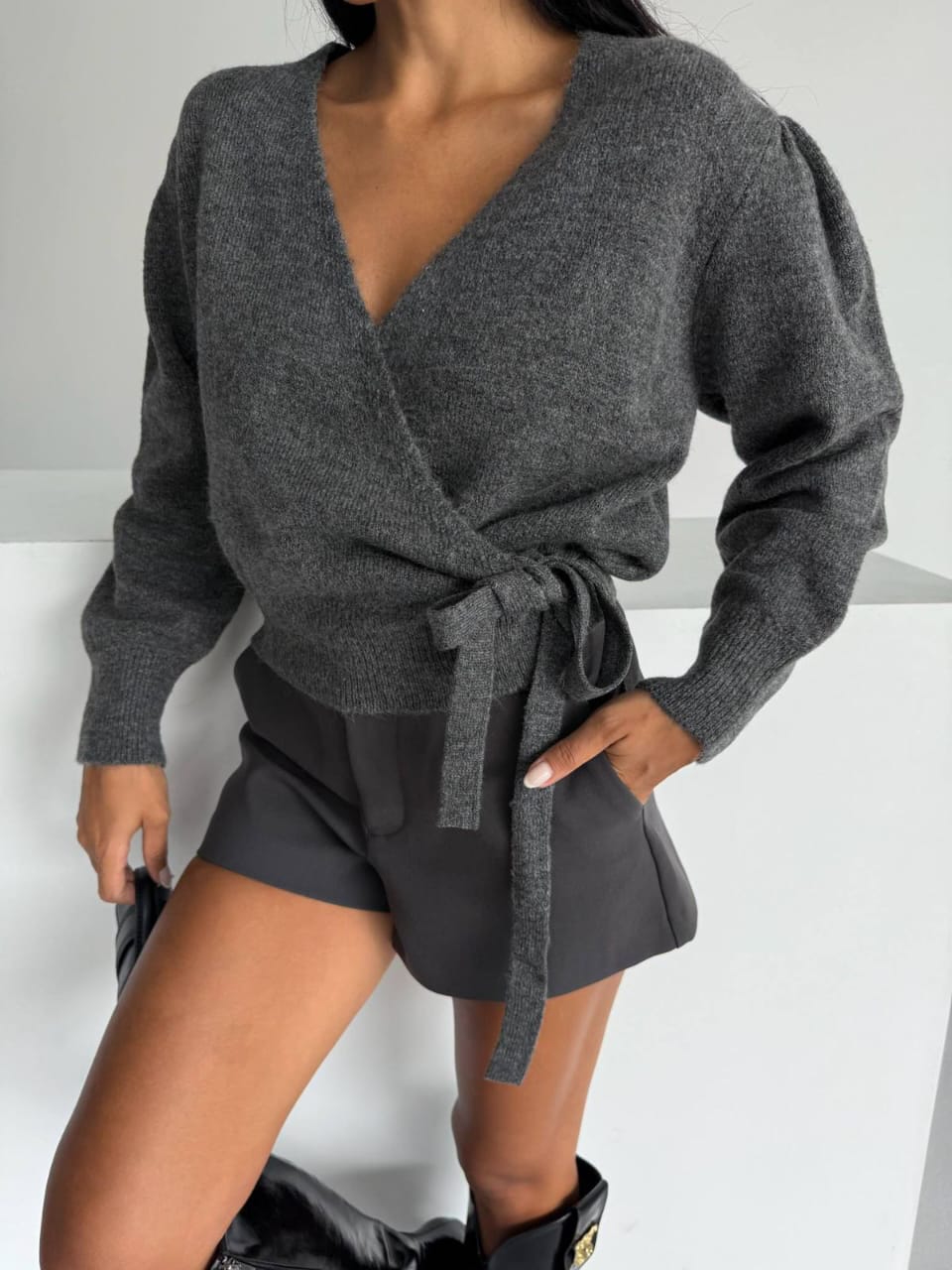 Feminine Wrap Knit - Image 4