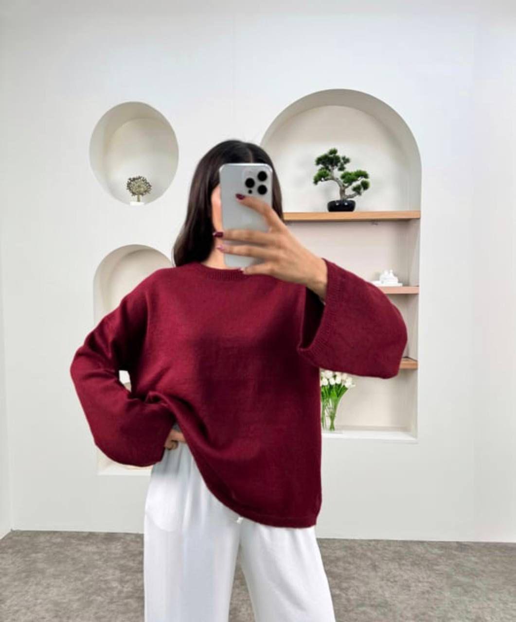 Relaxed Knit Sweater - Image 2