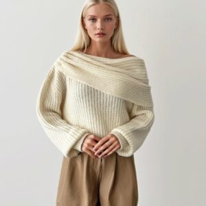 Asymmetric Knit Sweater