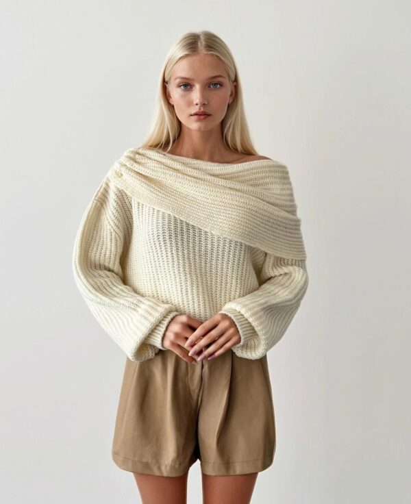 Asymmetric Knit Sweater