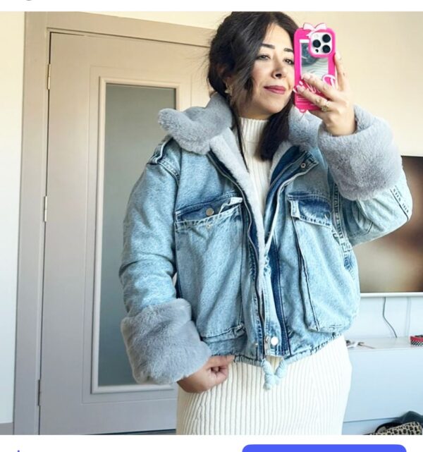 Faux Fur Denim jackets - Image 8