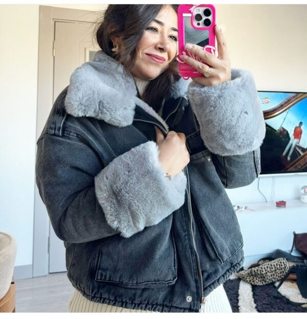 Faux Fur Denim jackets - Image 6