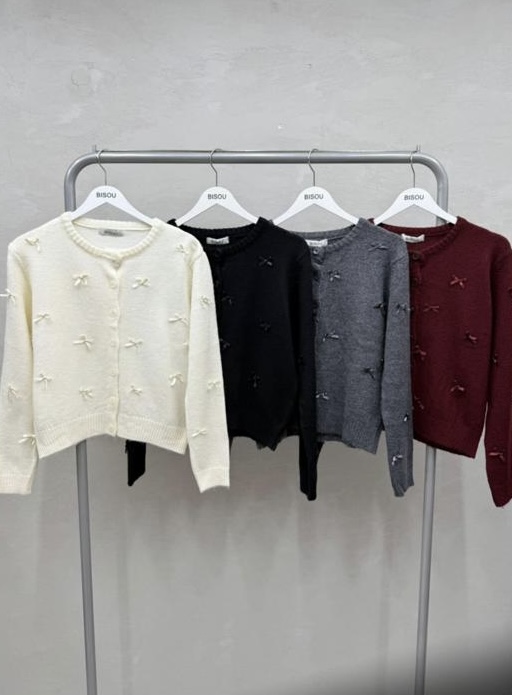 Petite Bow Cardigan - Image 2