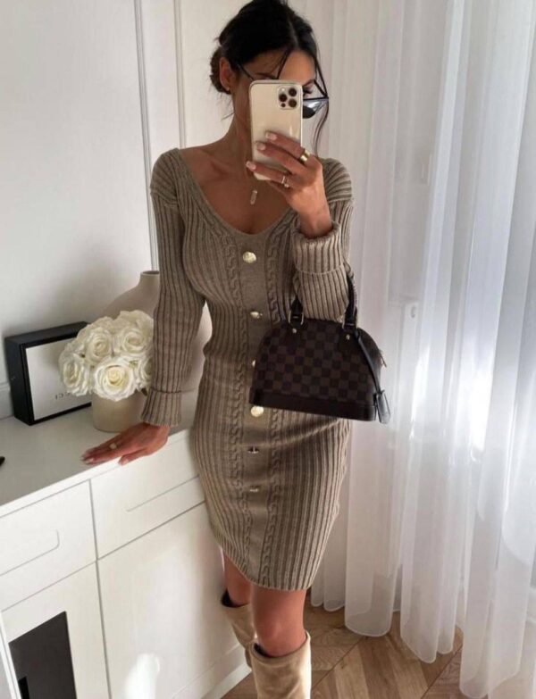 Button  Dress - Image 2
