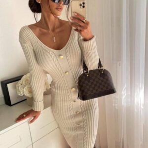 Button  Dress