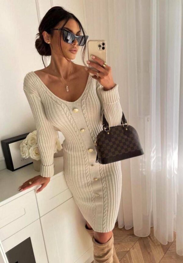 Button  Dress