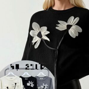 Floral Ribbon Sweater