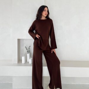 Minimalist Wide-Leg Lounge Set