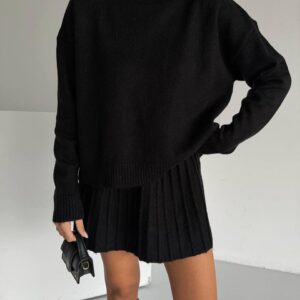 Turtleneck Knit Mini set